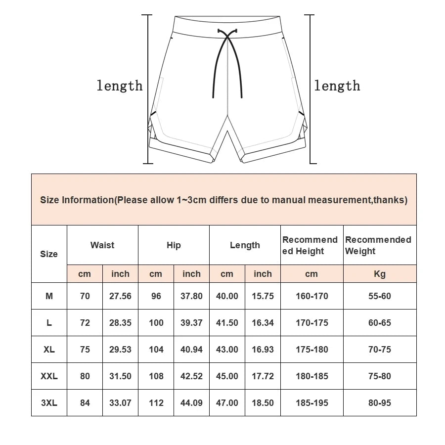 2 in 1 Fitness Shorts