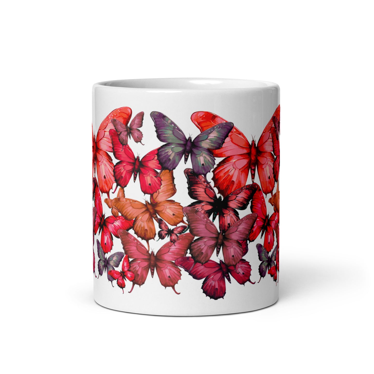 A Dance of Wings: Butterfly Collage Ceramic Mug